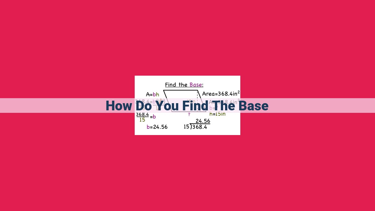 how do you find the base