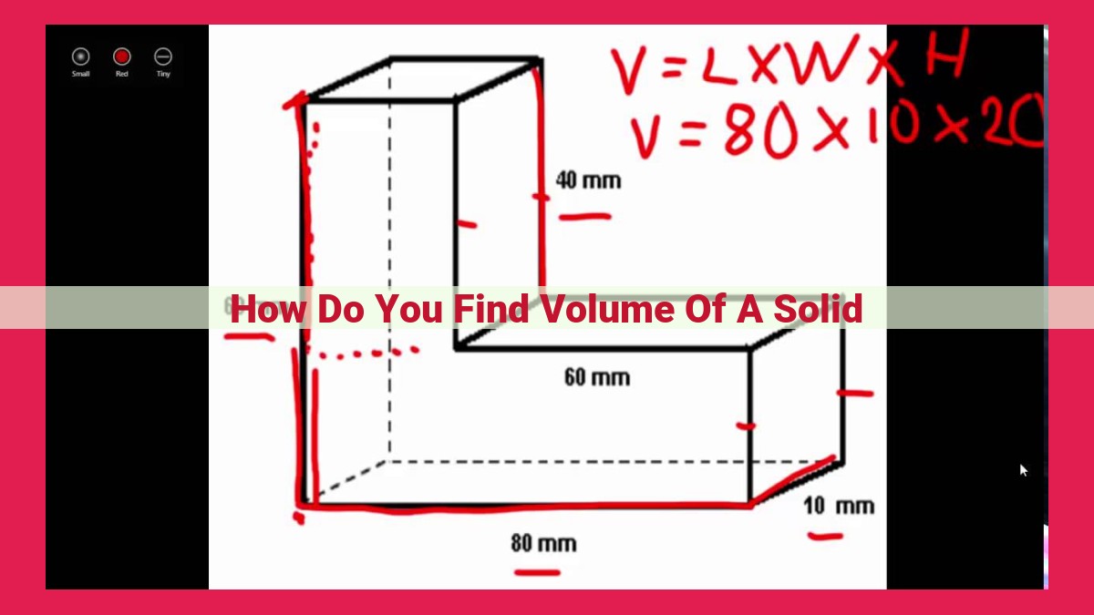 how do you find volume of a solid