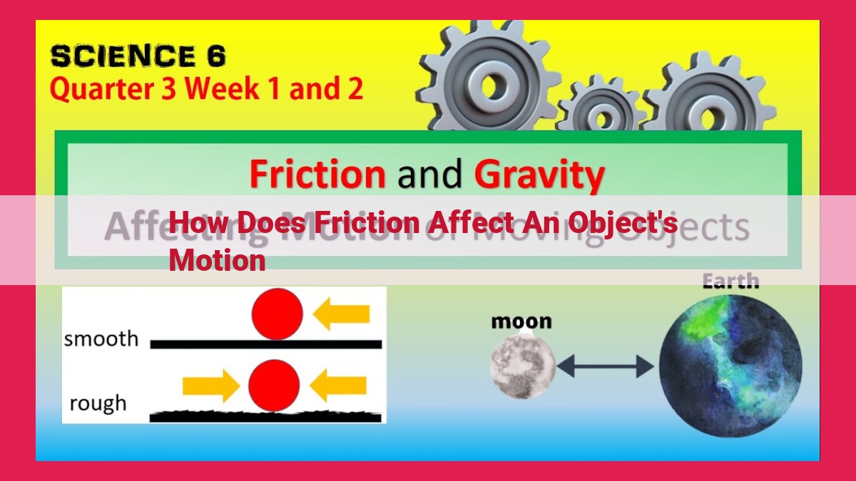 how does friction affect an object's motion