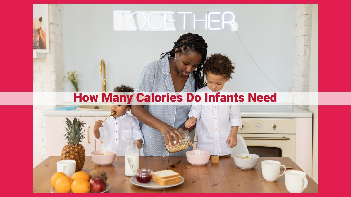 how many calories do infants need