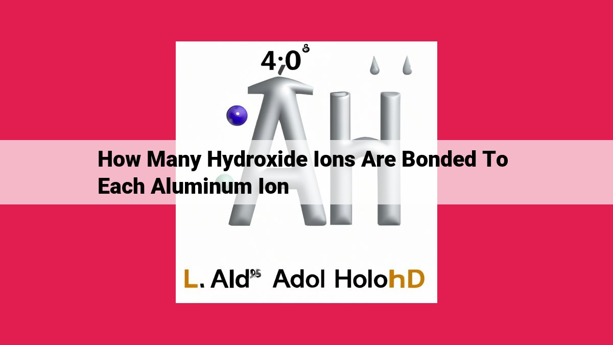 how many hydroxide ions are bonded to each aluminum ion