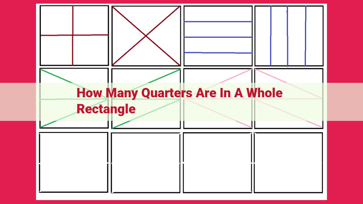 how many quarters are in a whole rectangle