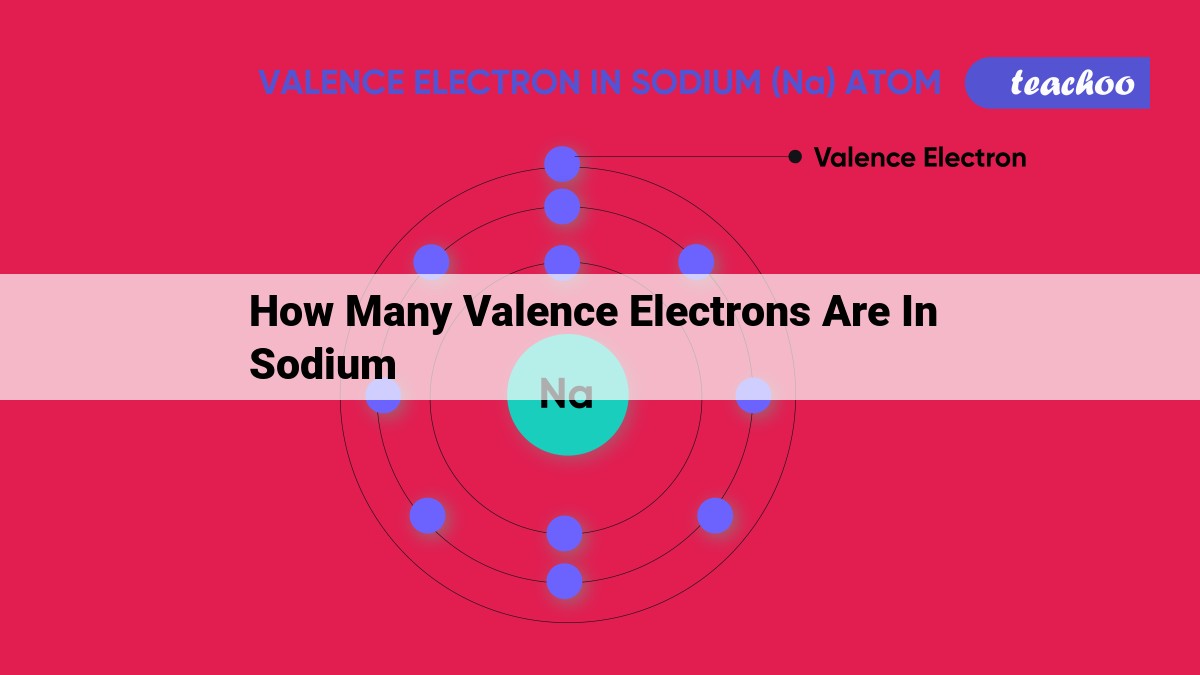 how many valence electrons are in sodium