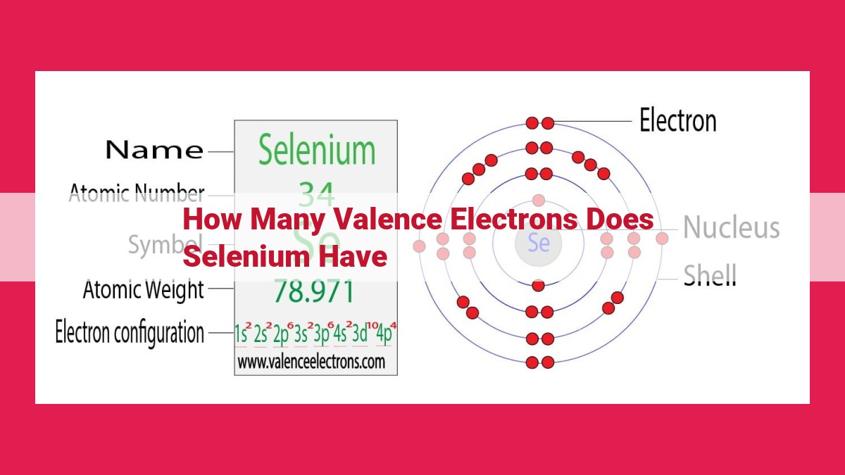 how many valence electrons does selenium have