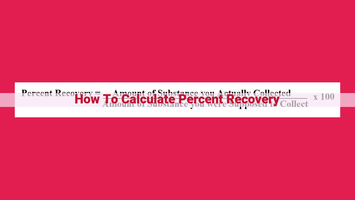 how to calculate percent recovery