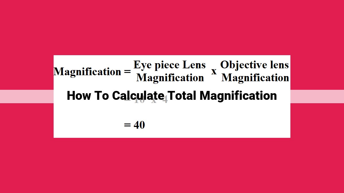 how to calculate total magnification