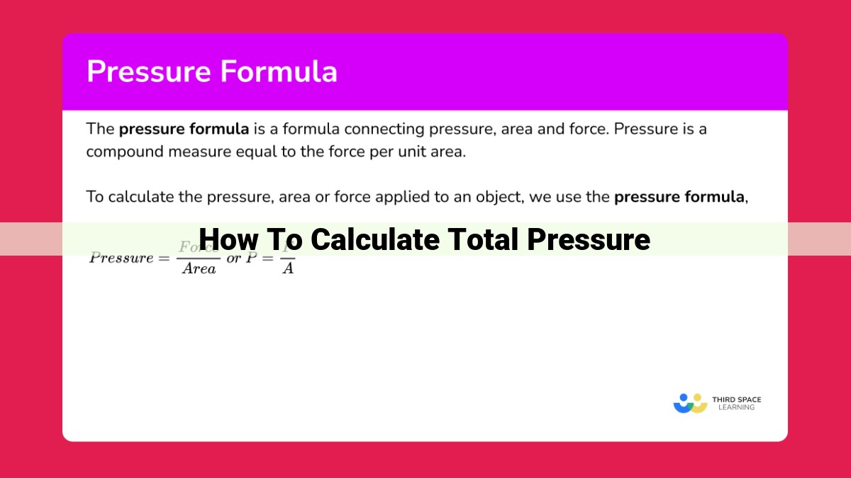 how to calculate total pressure