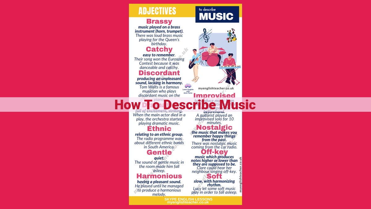 how to describe music