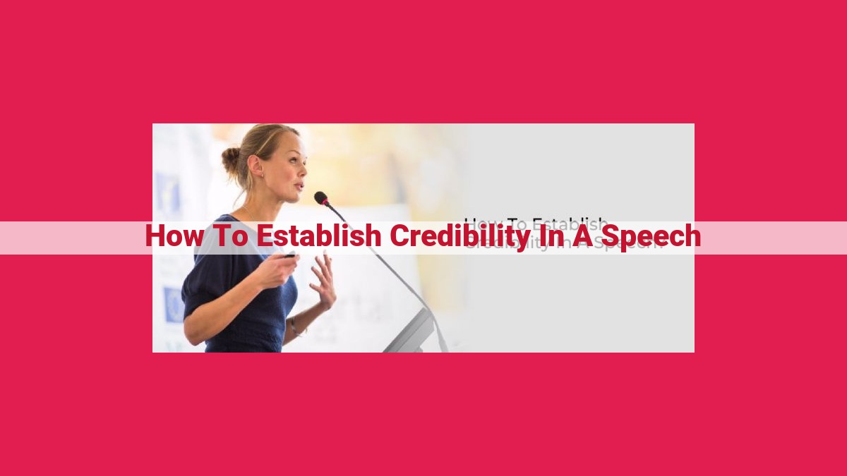 how to establish credibility in a speech