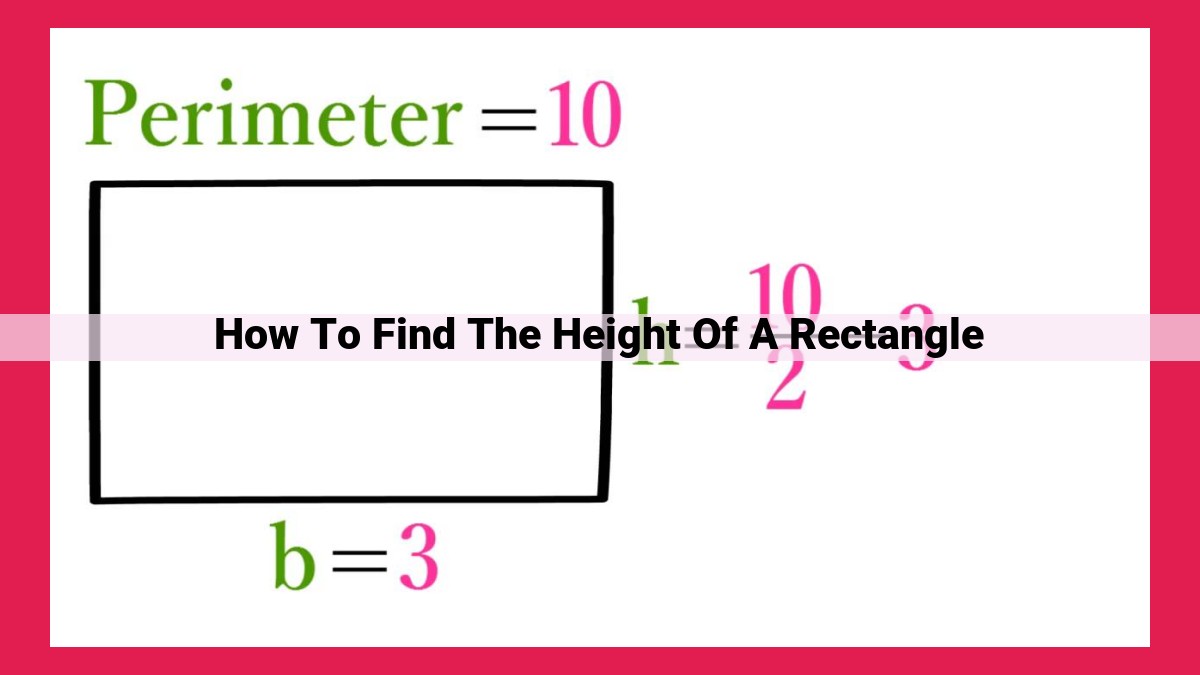 how to find the height of a rectangle