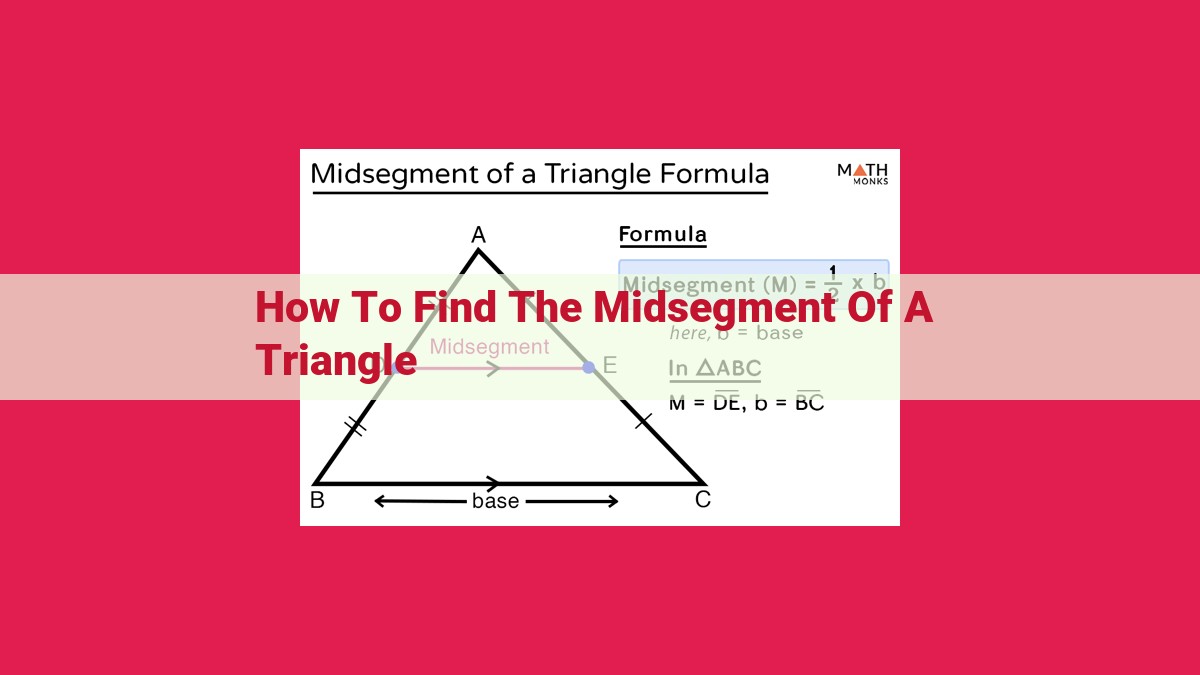 how to find the midsegment of a triangle