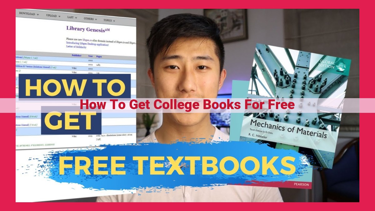 how to get college books for free