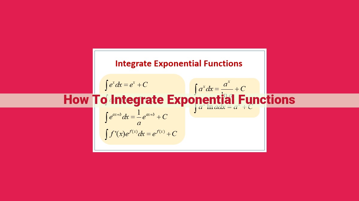 how to integrate exponential functions