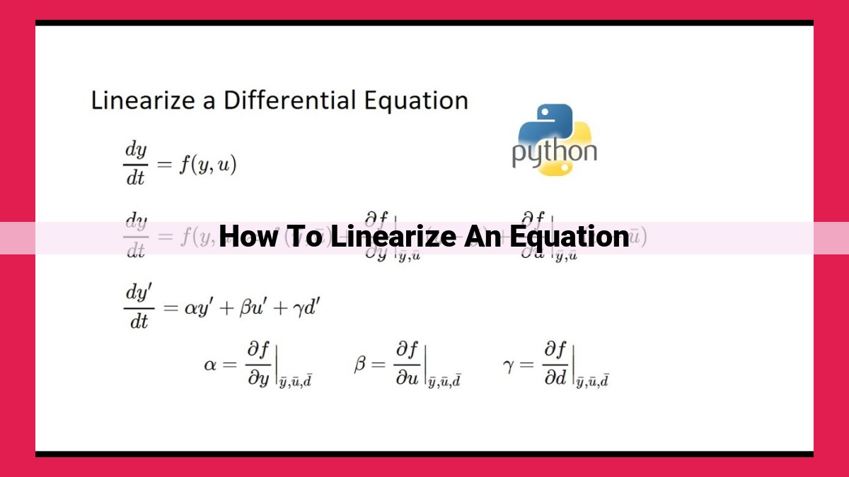 how to linearize an equation