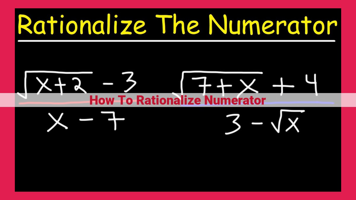 how to rationalize numerator