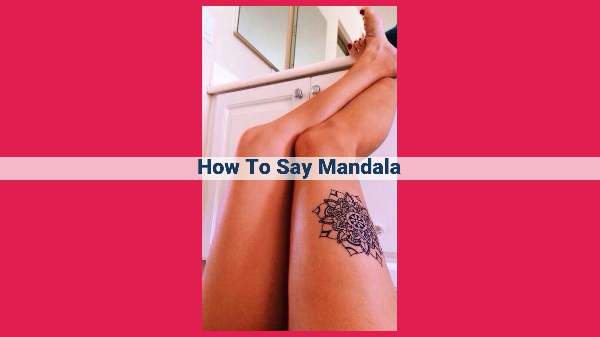 how to say mandala