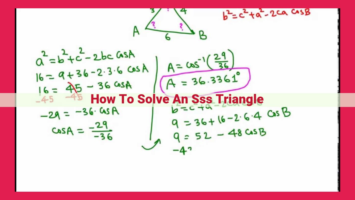 how to solve an sss triangle