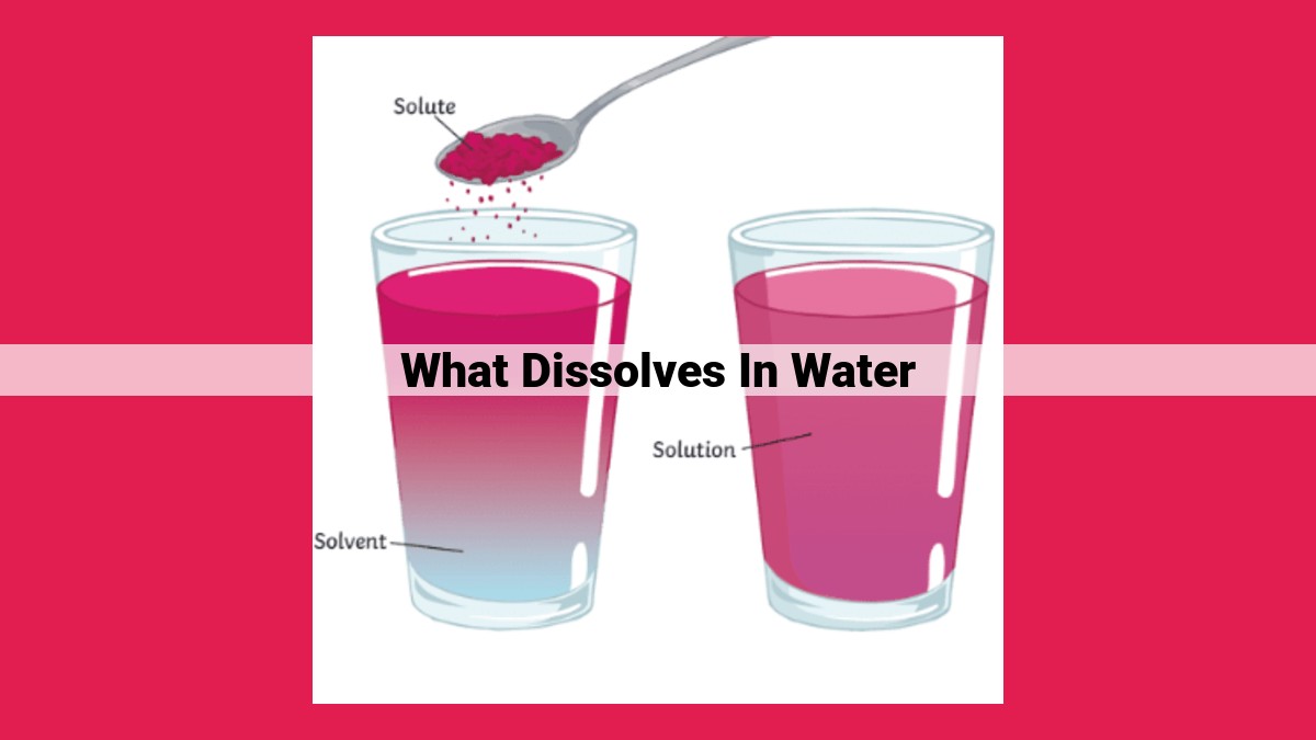 what dissolves in water