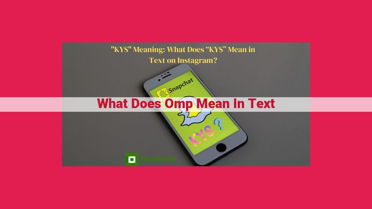 what does omp mean in text