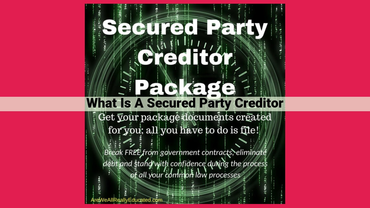 what is a secured party creditor