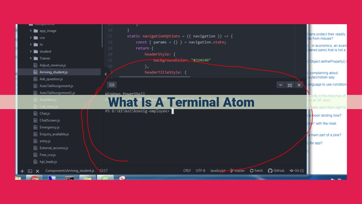 what is a terminal atom