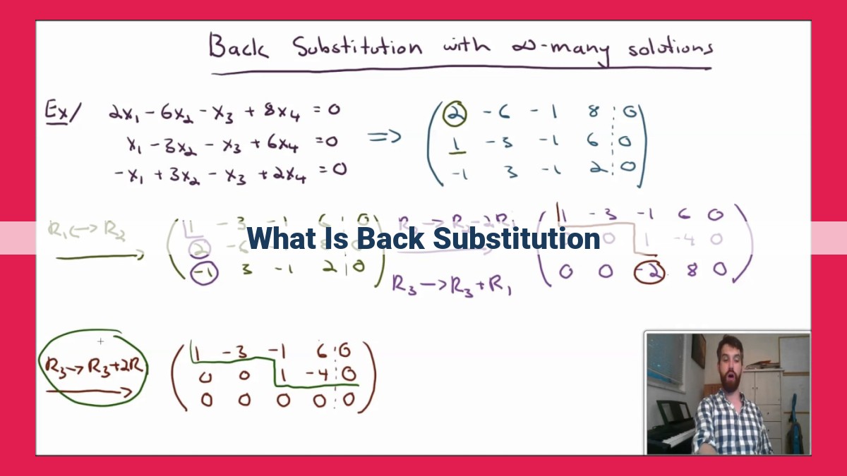 what is back substitution