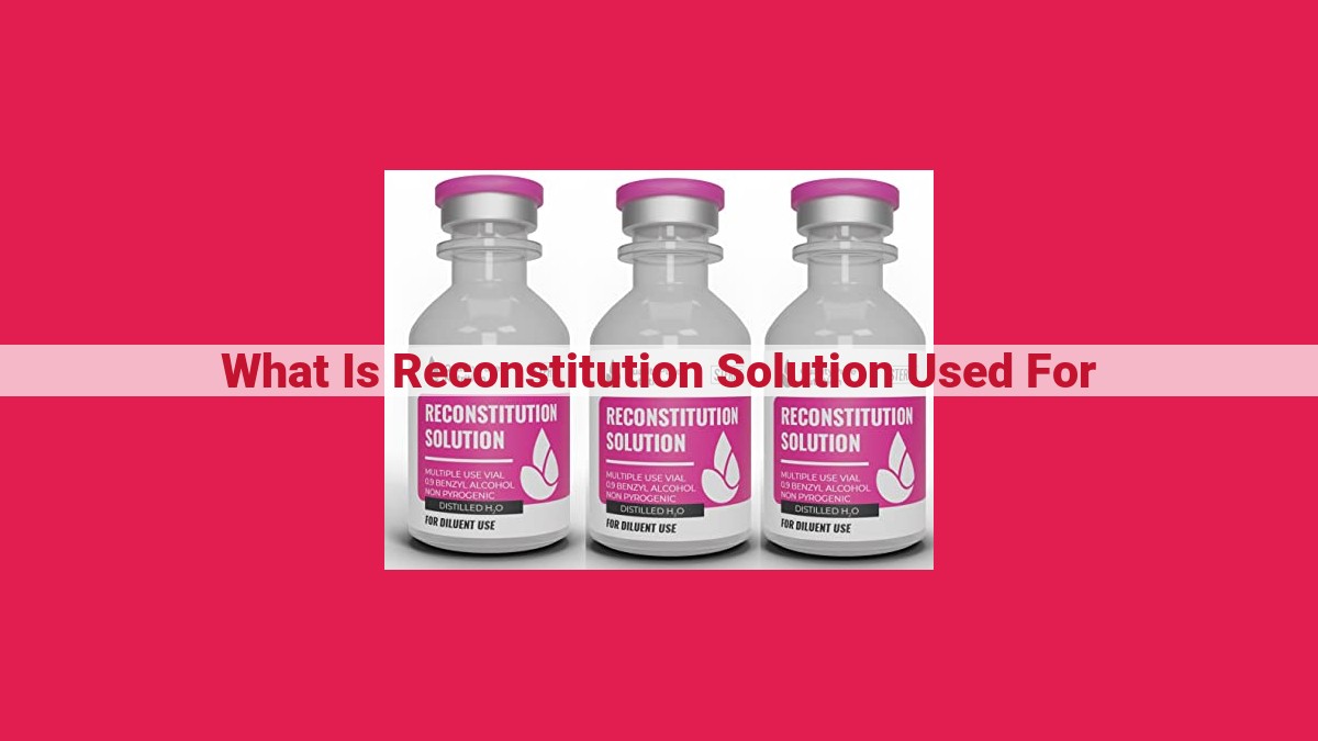 what is reconstitution solution used for