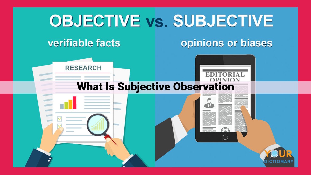 what is subjective observation