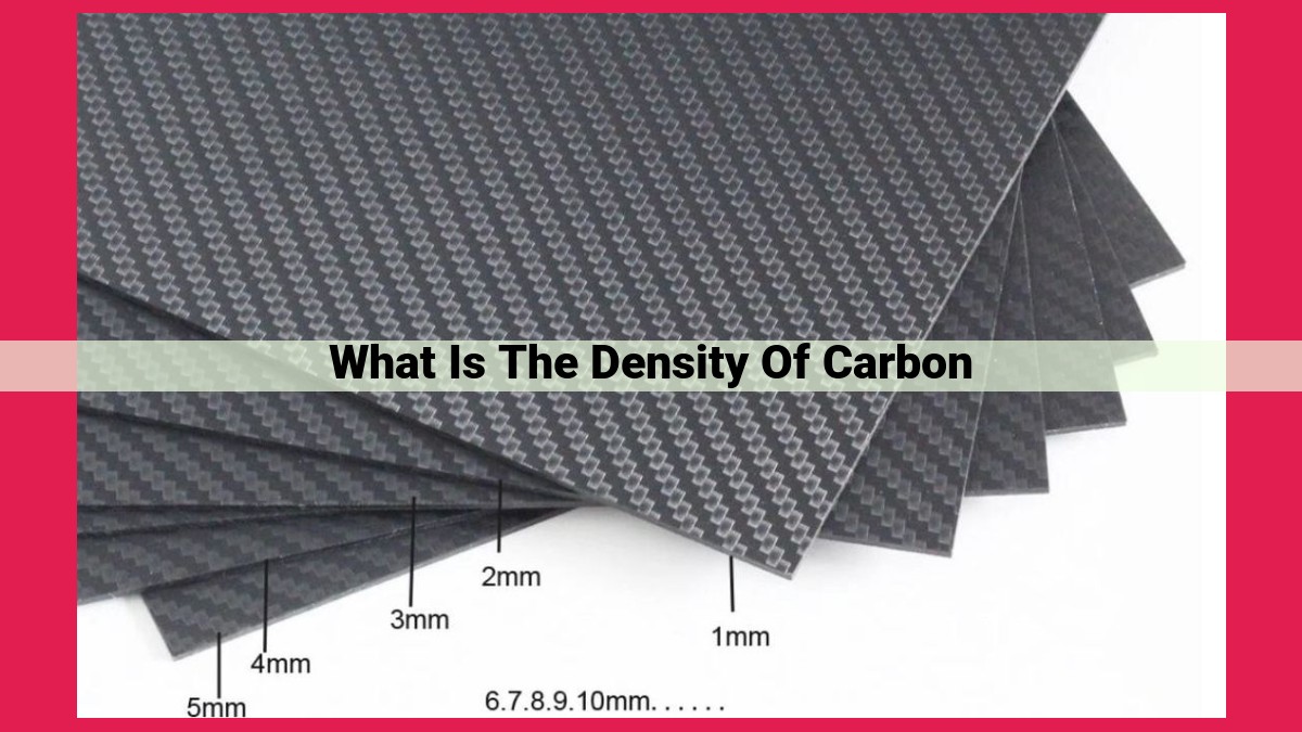 what is the density of carbon