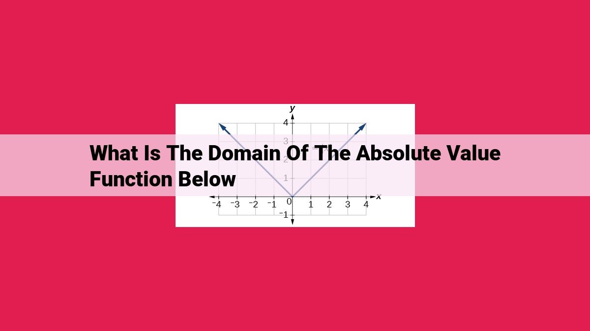 what is the domain of the absolute value function below