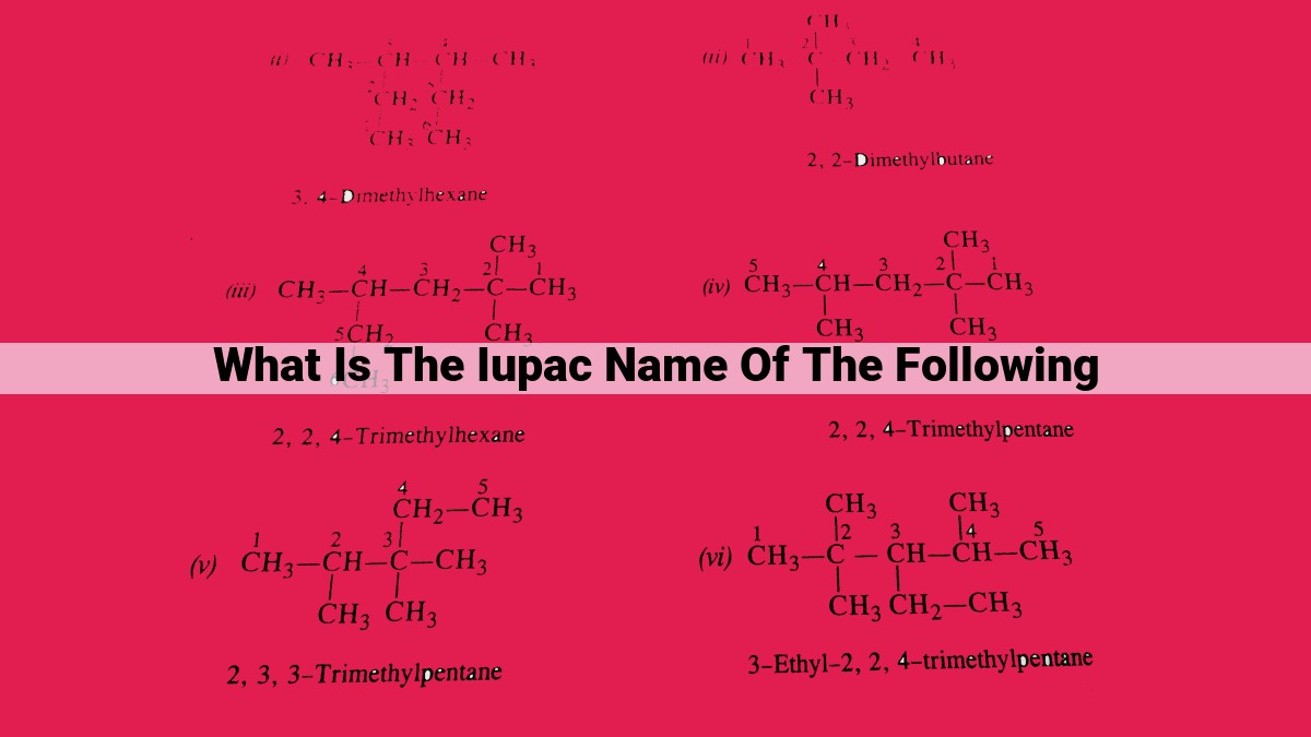 what is the iupac name of the following