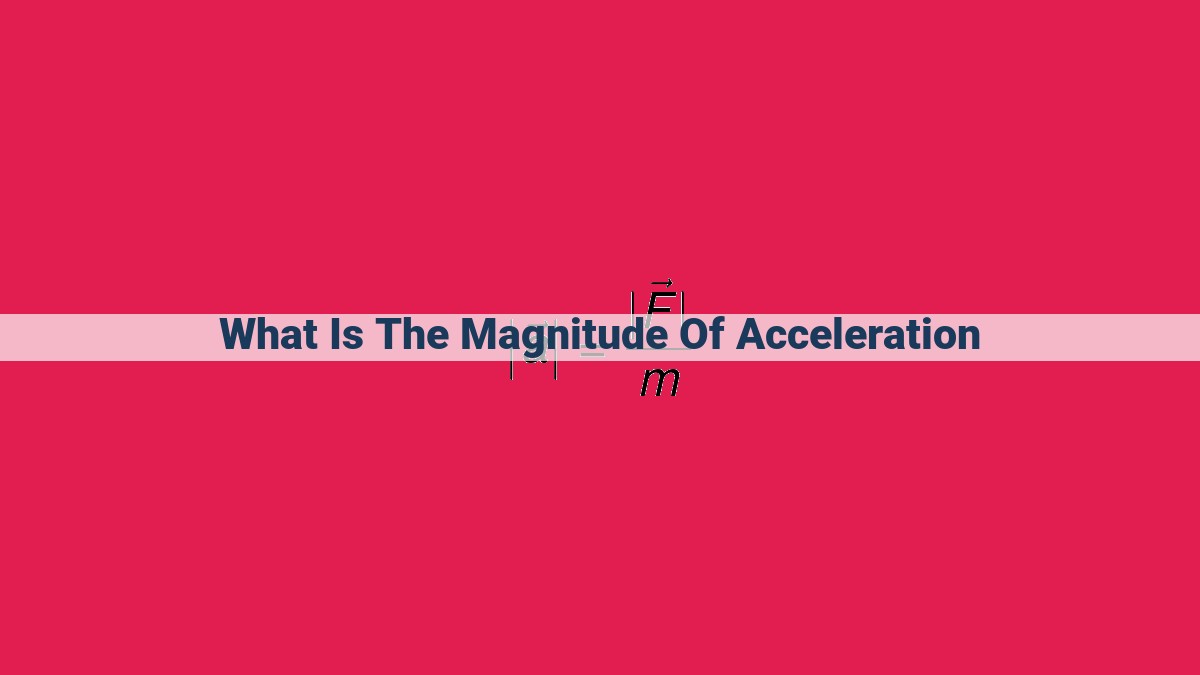 what is the magnitude of acceleration