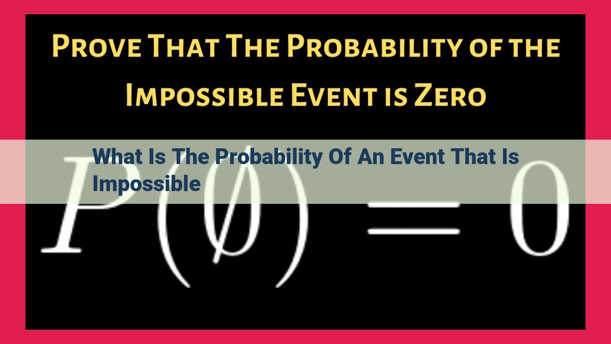 what is the probability of an event that is impossible