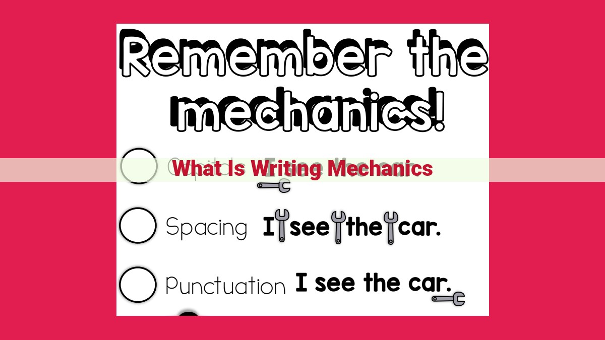 what is writing mechanics