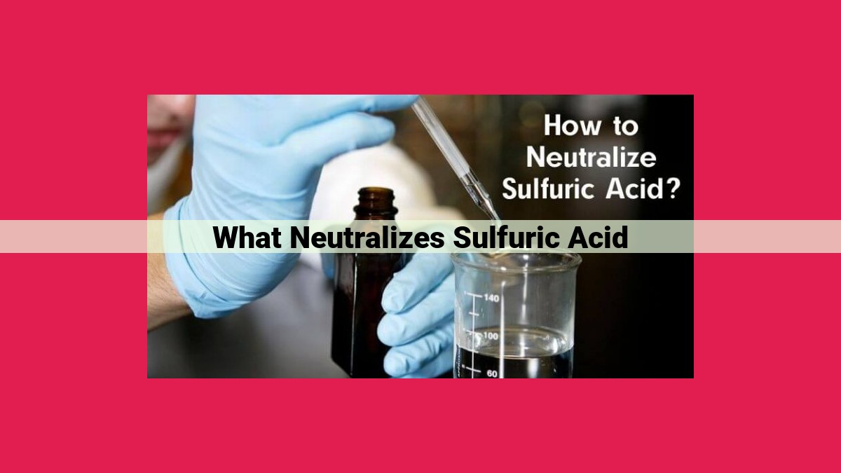 what neutralizes sulfuric acid