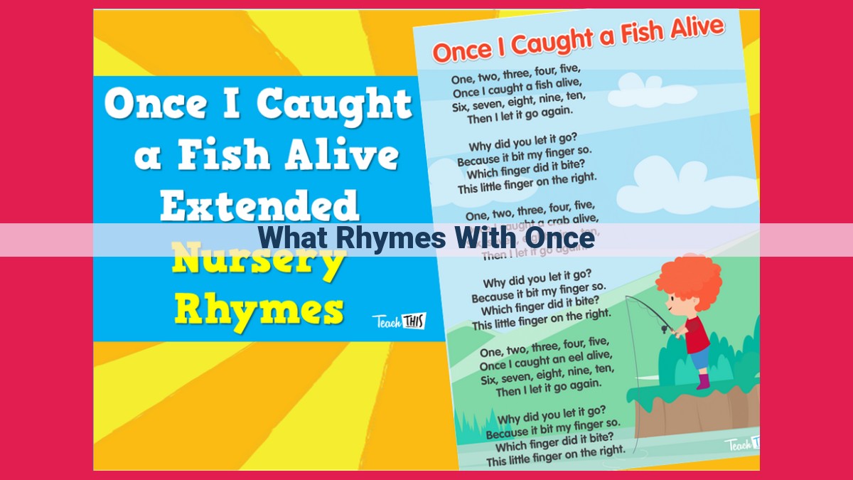 what rhymes with once