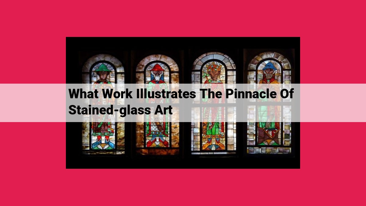 what work illustrates the pinnacle of stained-glass art