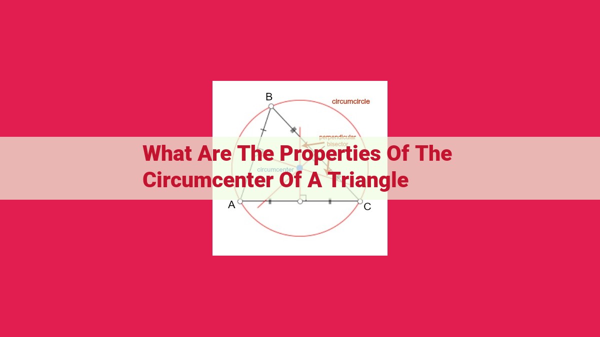 what are the properties of the circumcenter of a triangle