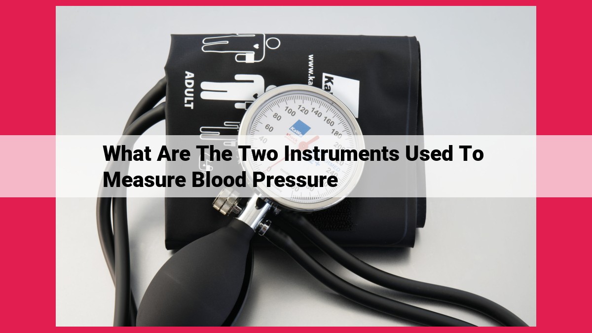 what are the two instruments used to measure blood pressure