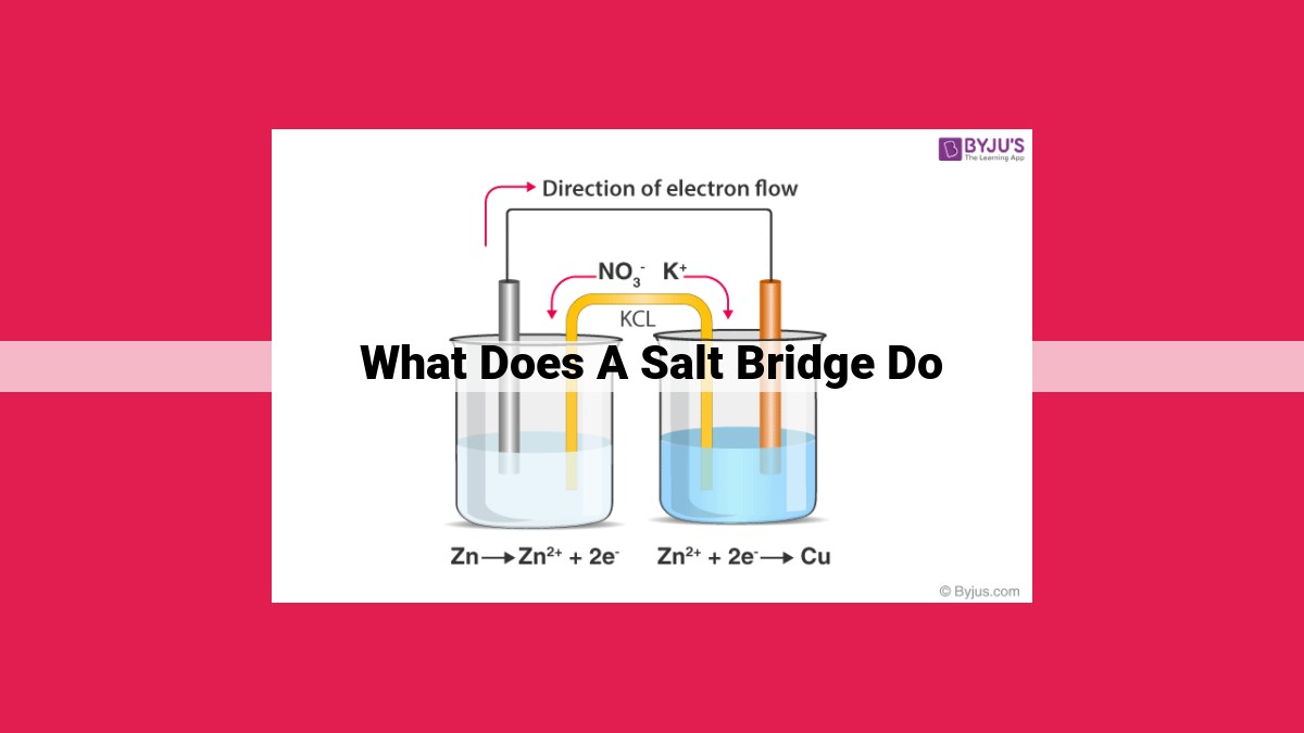 what does a salt bridge do