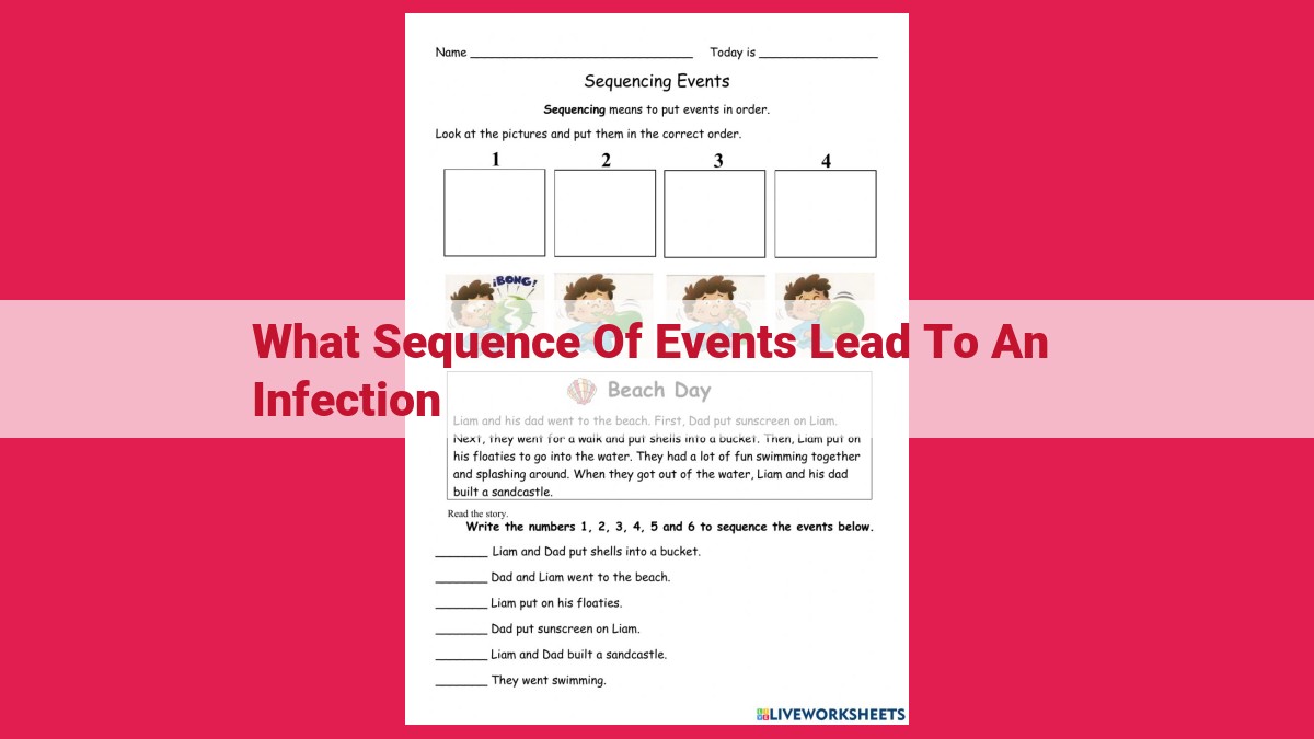 what sequence of events lead to an infection